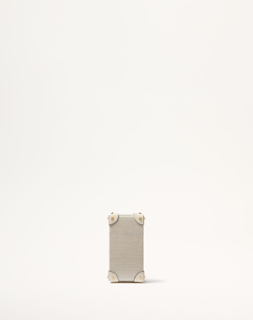 Valentino Handbags Astuccio Per Profumo 100 Ml Valentino Garavani In Canvas Pelle Di Vitello E Borchie In Metallo per Donna in Naturale/avorio | Valentino IT Fino Al -60%