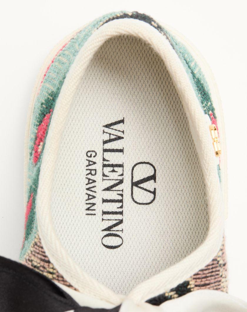 Valentino Handbags Sneaker Ballerina Bay By Bay In Tessuto Jacquard Con Ricamo Floreale per Donna in Multicolor | Valentino IT Affare Del Giorno
