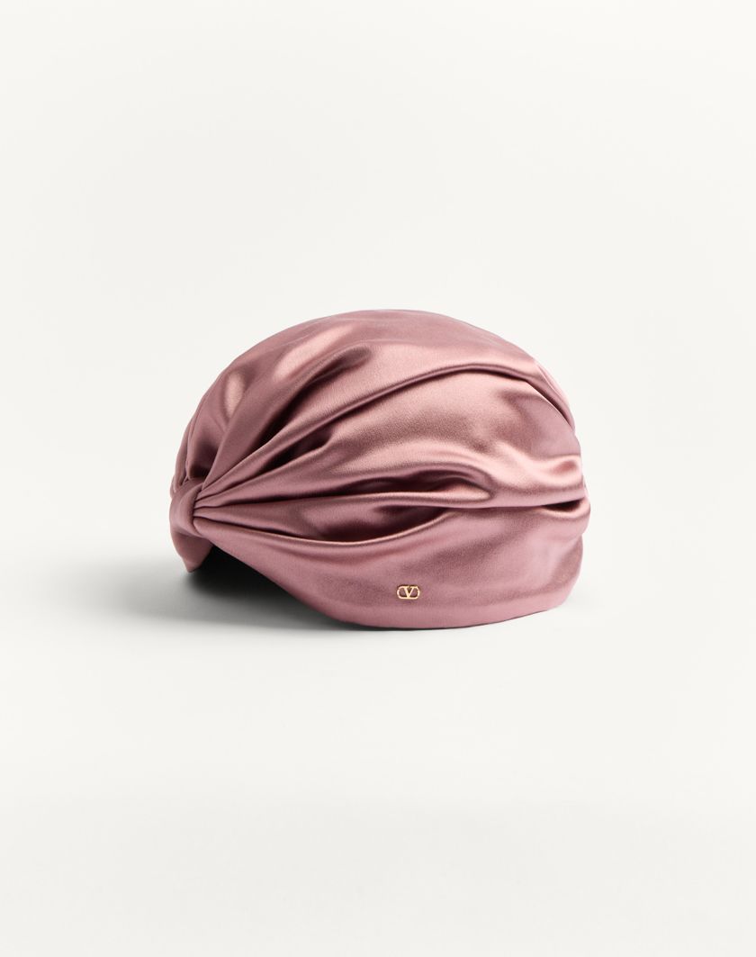 Valentino Handbags Turbante Foulard In Seta per Donna in Oro/rosa | Valentino IT Sconto