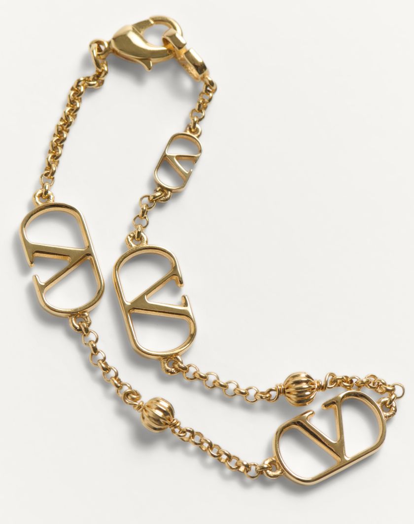 Valentino Handbags Bracciale Vlogo Signature In Metallo per Donna in Oro | Valentino IT Outlet