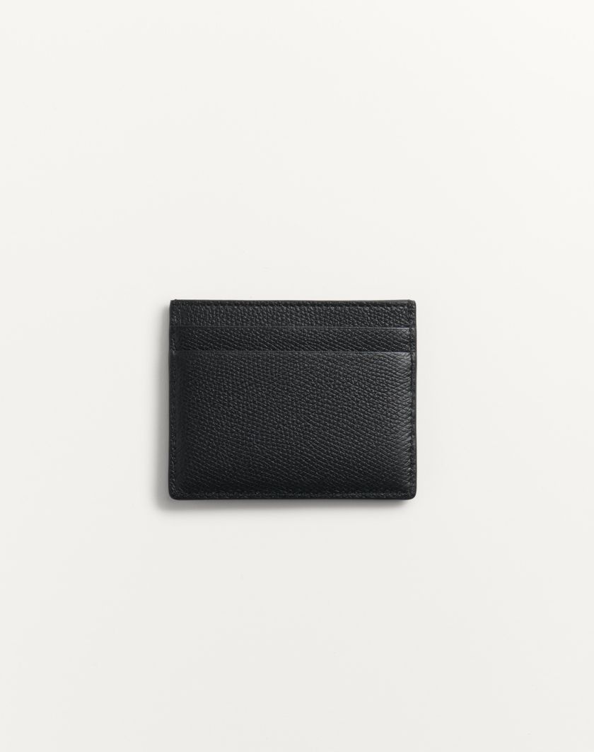 Valentino Handbags Portacarte Vlogo Signature In Vitello Granato per Uomo in Nero | Valentino IT Nuova