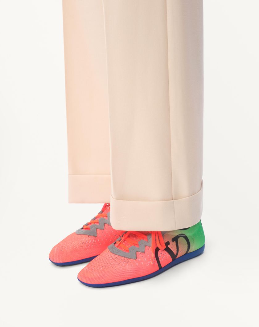 Valentino Handbags Sneaker Chromathon In Tessuto Tecnico per Uomo in Lime/orange Fluo/nero/grigio | Valentino IT Prezzo Ridotto