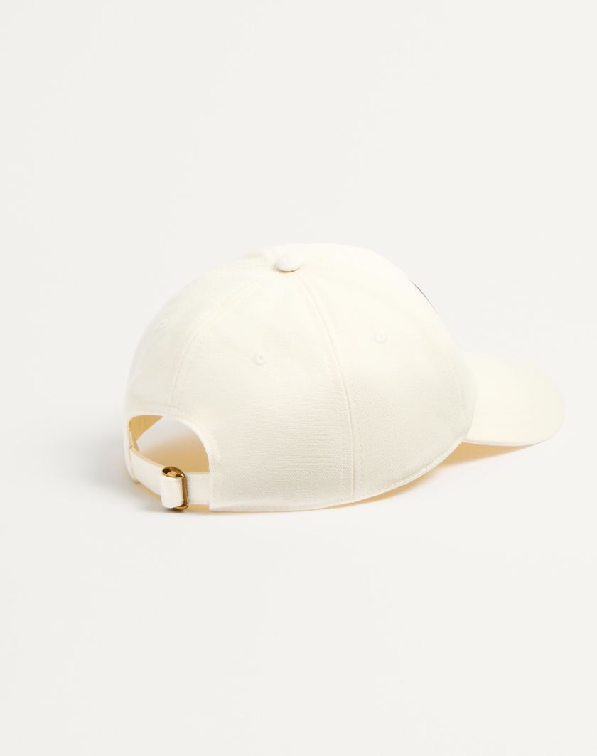 Valentino Handbags Baseball Cap Chez Valentino In Cotone Con Ricamo per Uomo in Nero/avorio | Valentino IT Sottocosto