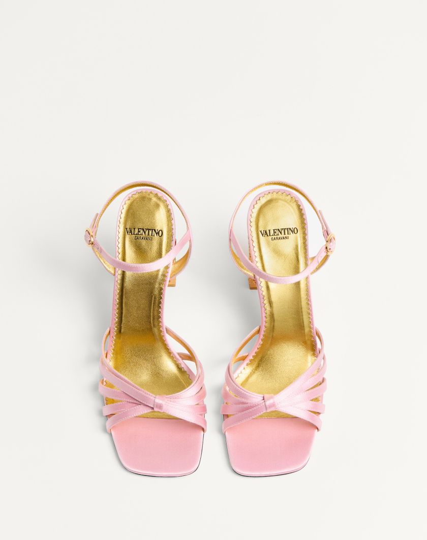 Valentino Handbags Sandalo Preshoes In Raso Con Cristalli 90mm per Donna in Multicolor | Valentino IT Novità