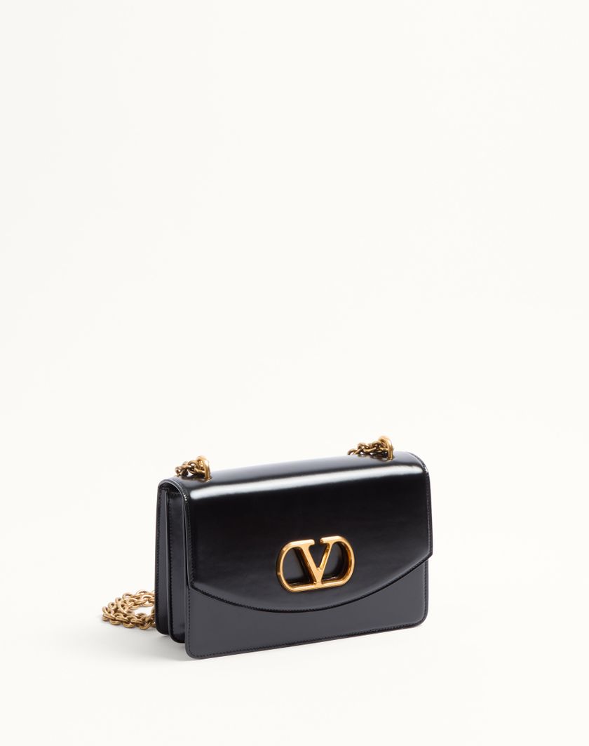 Valentino Handbags Borsa A Spalla Valentino Garavani Vain In Vitello Lucido per Donna in Avorio | Valentino IT In Vendita
