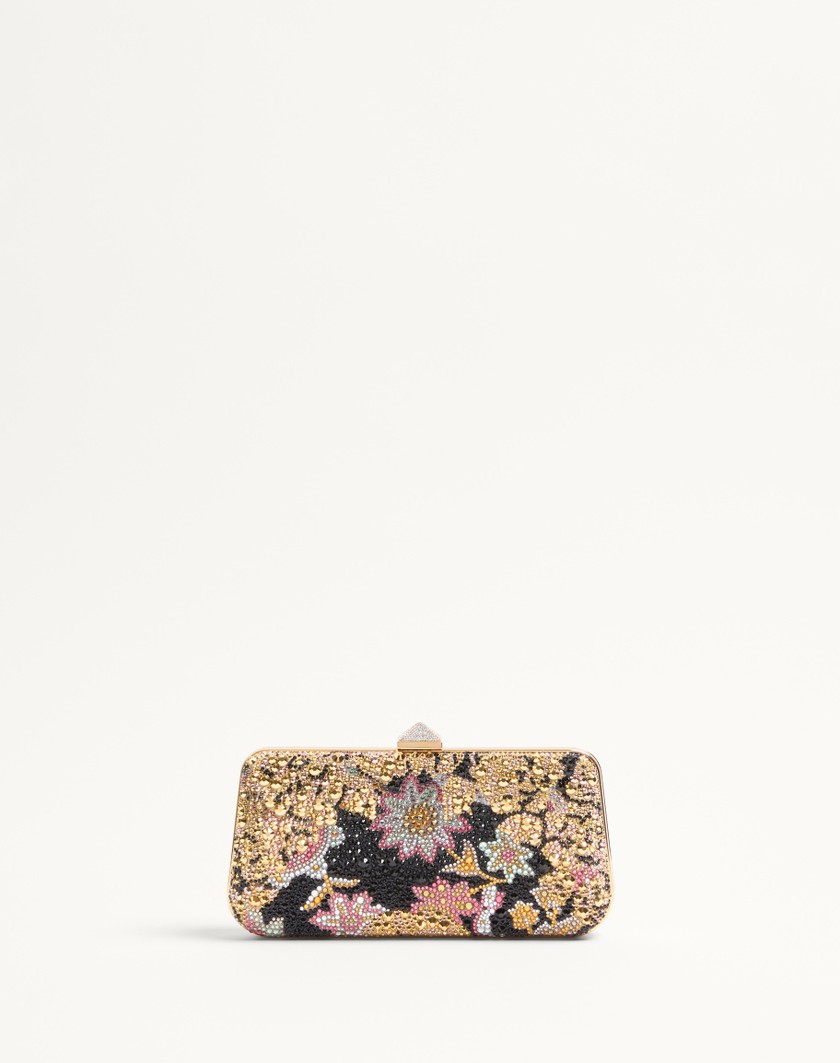 Valentino Handbags Minaudiere Carry Secrets Con Strass Motivo Apres L'hiver per Donna in Multicolor | Valentino IT Negozio