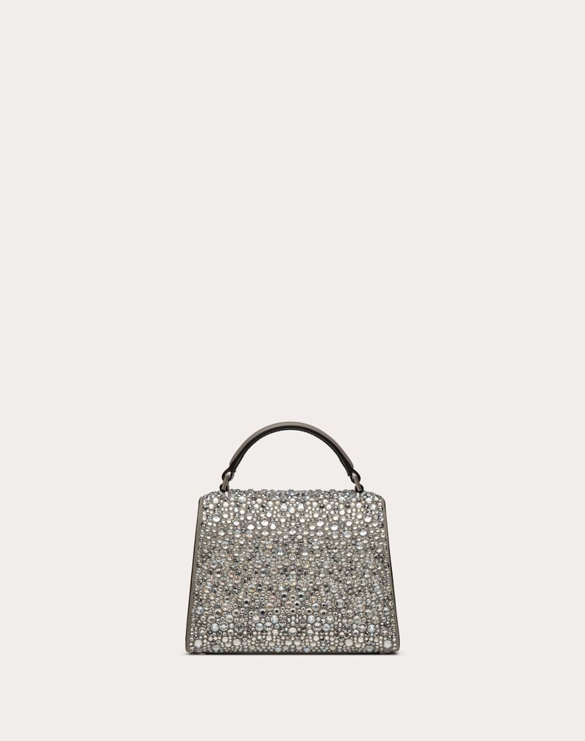 Valentino Handbags Borsa A Mano Mini Vsling Ricamata per Donna in Crystal | Valentino IT Negozi Online