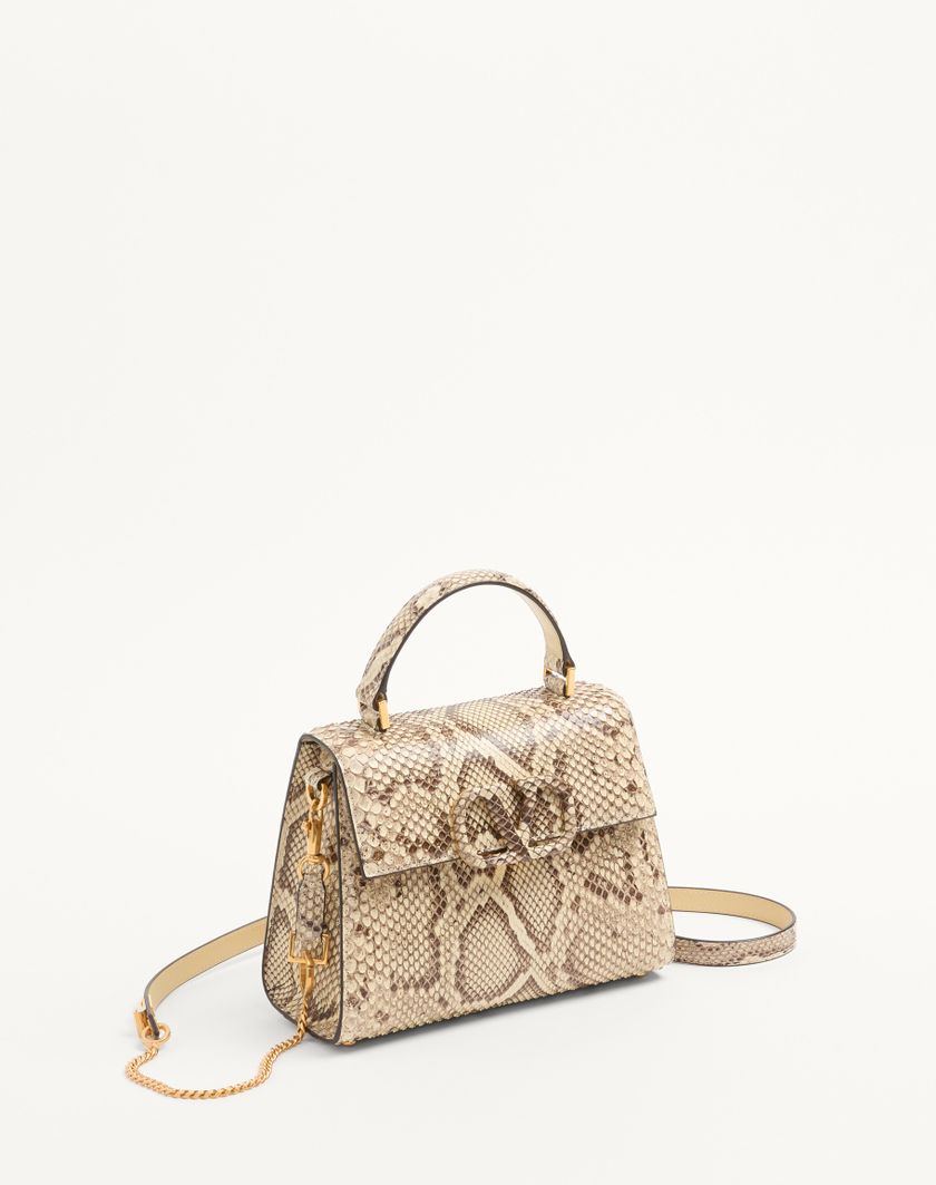 Valentino Handbags Borsa A Mano Piccola Valentino Garavani Vsling In Pitone per Donna in Avorio | Valentino IT Consegna Veloce