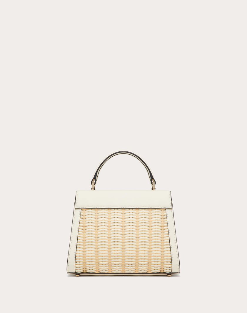 Valentino Handbags Borsa A Mano Piccola Vsling In Midollino per Donna in Naturale/avorio | Valentino IT Sottocosto
