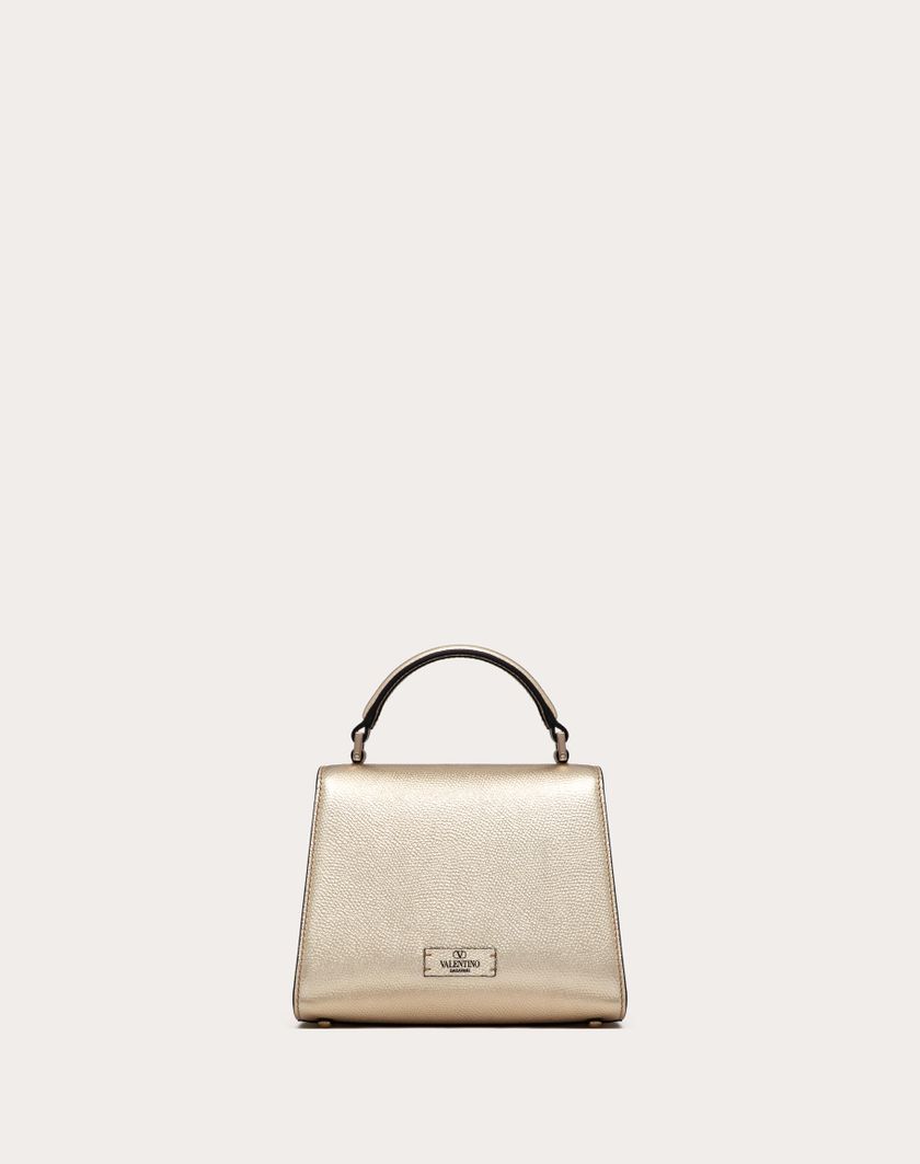 Valentino Handbags Borsa A Mano Mini Vsling In Vitello Granato Metallizzato per Donna in Platino/crystal | Valentino IT Convenienza