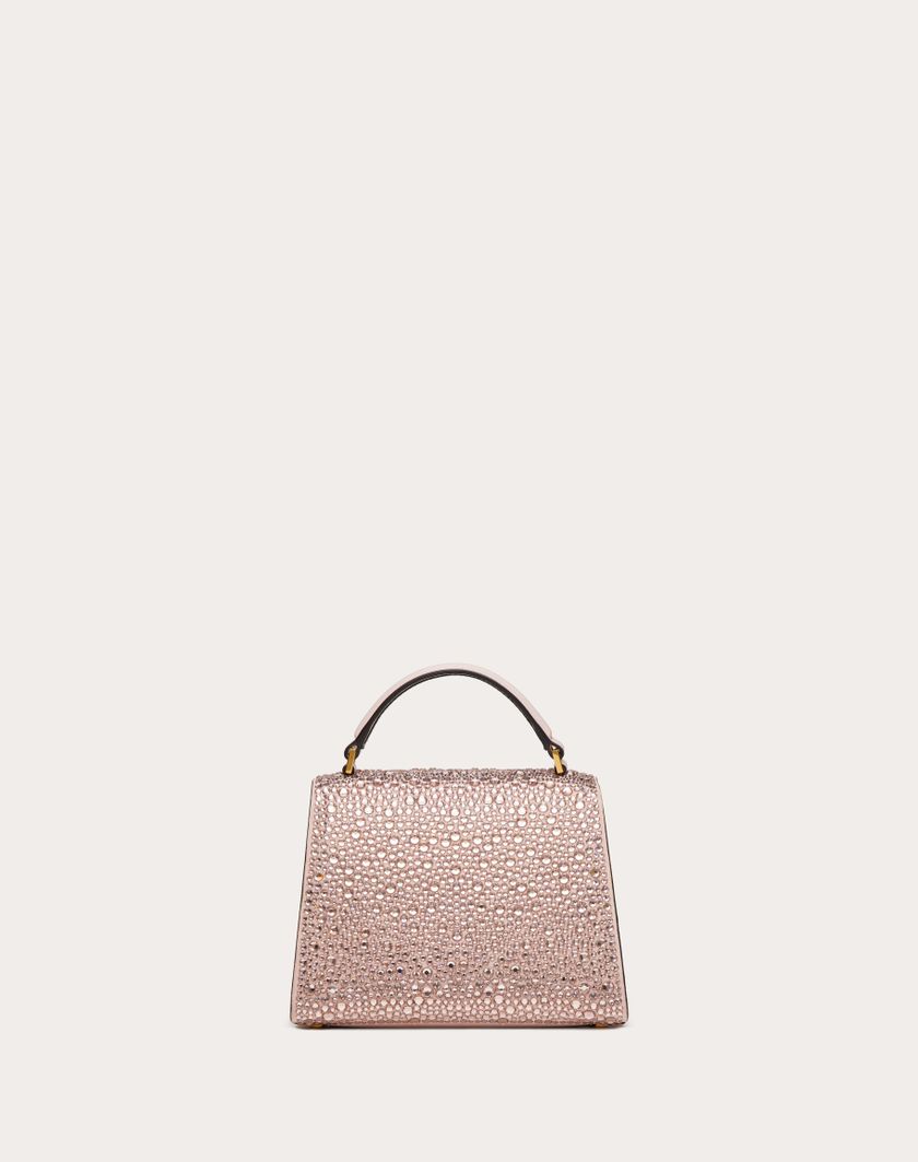 Valentino Handbags Borsa A Mano Mini Vsling Ricamata per Donna in Rose Quartz | Valentino IT Novità