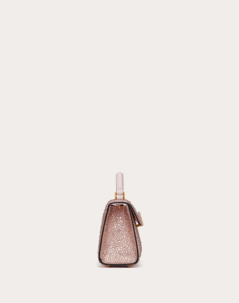 Valentino Handbags Borsa A Mano Mini Vsling Ricamata per Donna in Rose Quartz | Valentino IT Novità
