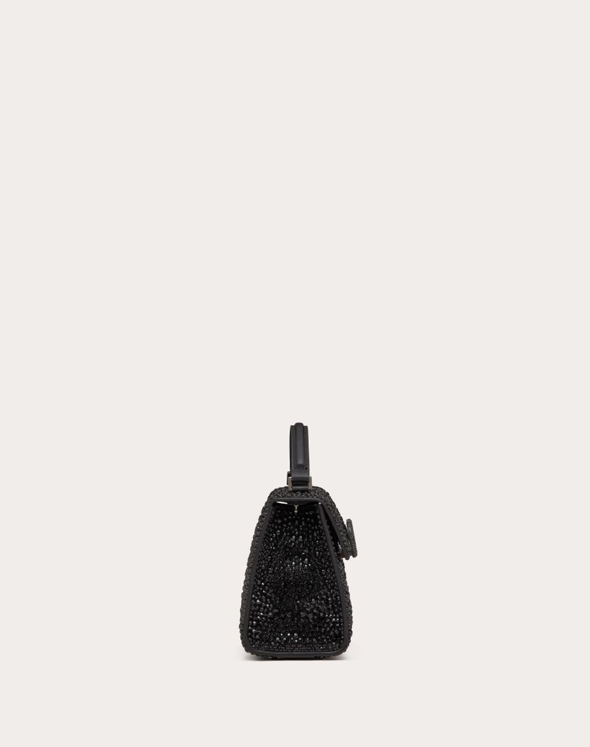 Valentino Handbags Borsa A Mano Mini Vsling Con Ricamo Sparkling per Donna in Nero | Valentino IT Presa