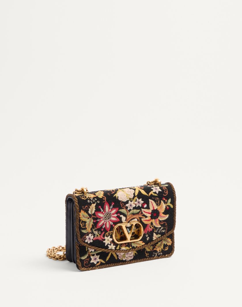 Valentino Handbags Borsa A Spalla Valentino Garavani Vain Ricamata per Donna in Multicolor/nero | Valentino IT 2025