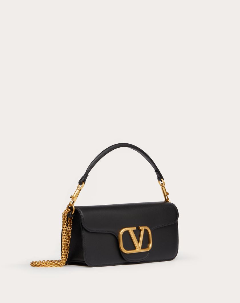 Valentino Handbags Borsa A Spalla Valentino Garavani Locò In Vitello per Donna in Light Ivory | Valentino IT Nuovo