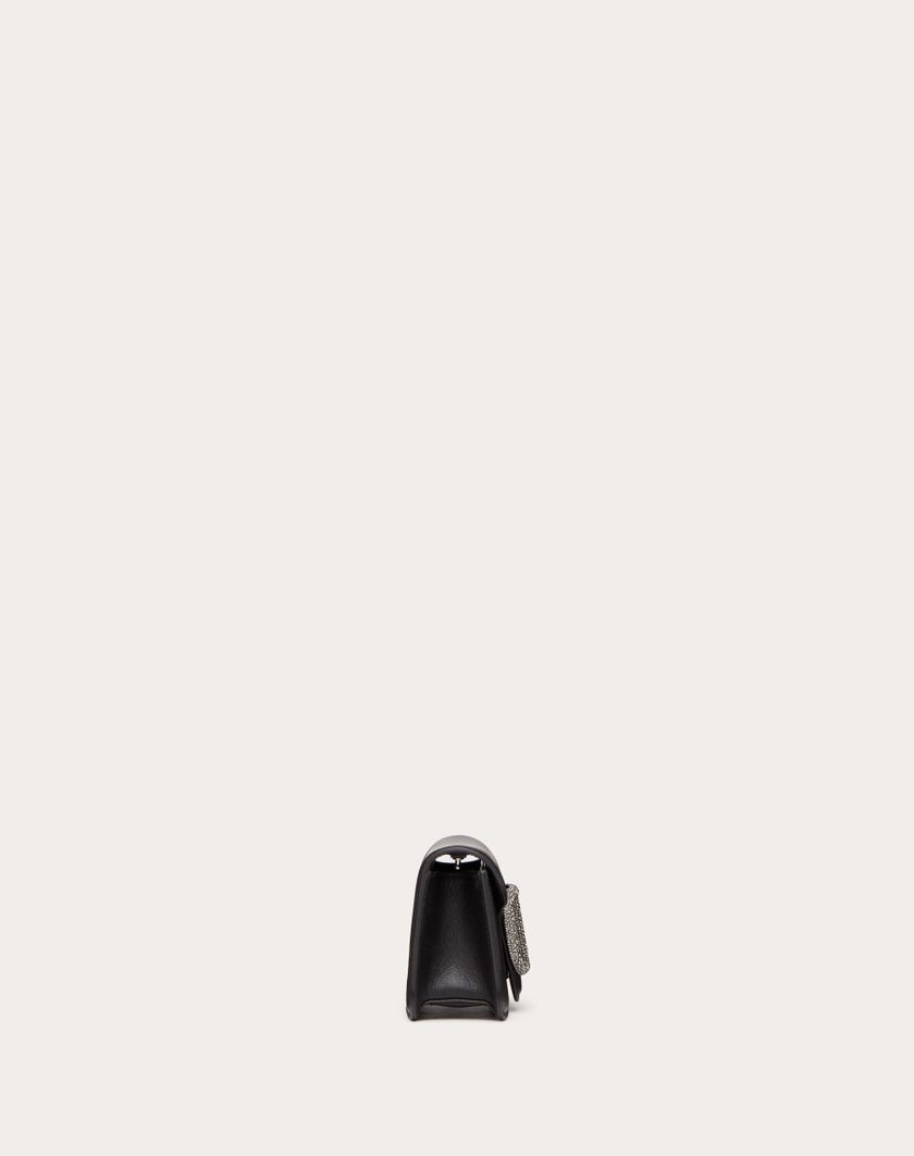 Valentino Handbags Borsa Piccola A Spalla Valentino Garavani Locò Con Logo Gioiello per Donna in Nero | Valentino IT Promozione Limitata