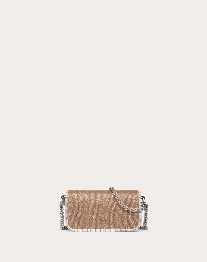 Valentino Handbags Borsa Piccola A Spalla Valentino Garavani Locò Ricamata per Donna in Crystal | Valentino IT Convenienza