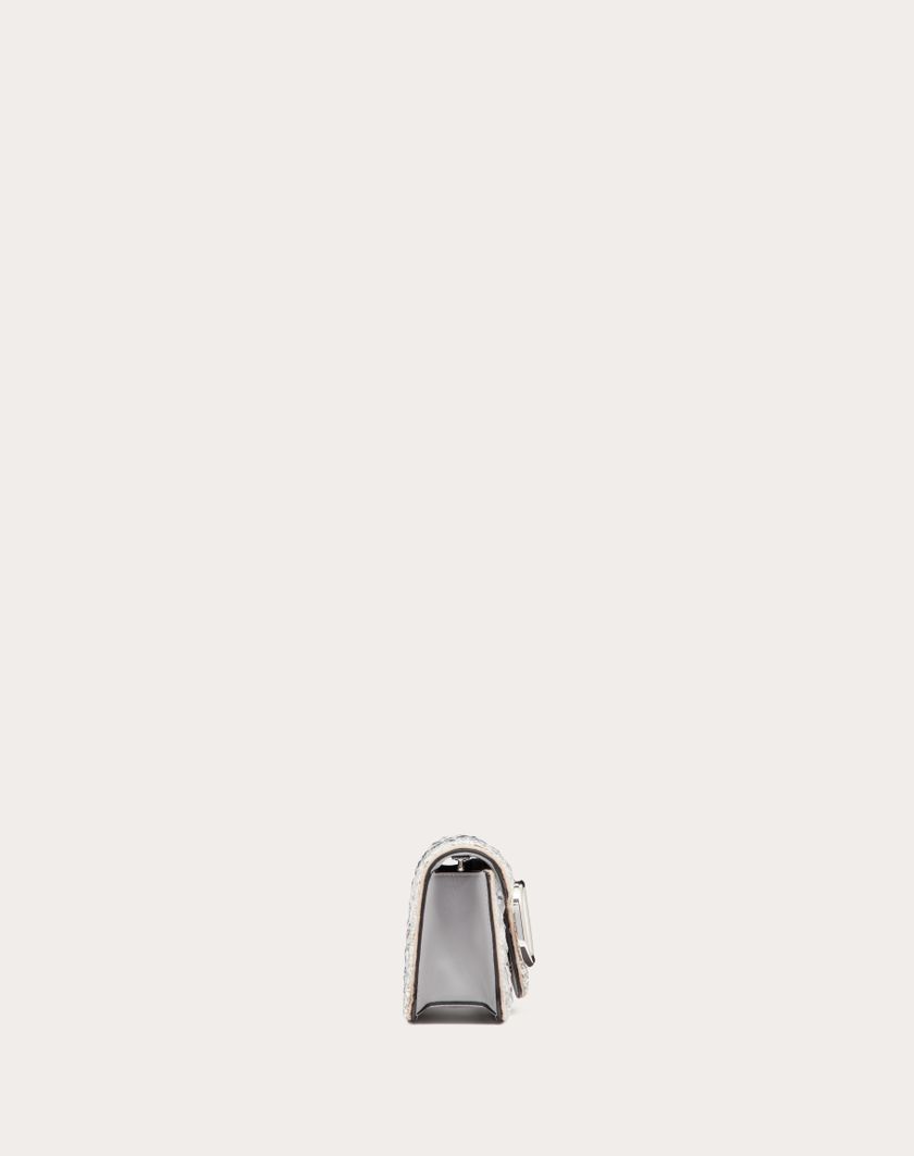 Valentino Handbags Borsa Piccola A Spalla Locò Con Cristalli per Donna in Argento | Valentino IT Presa