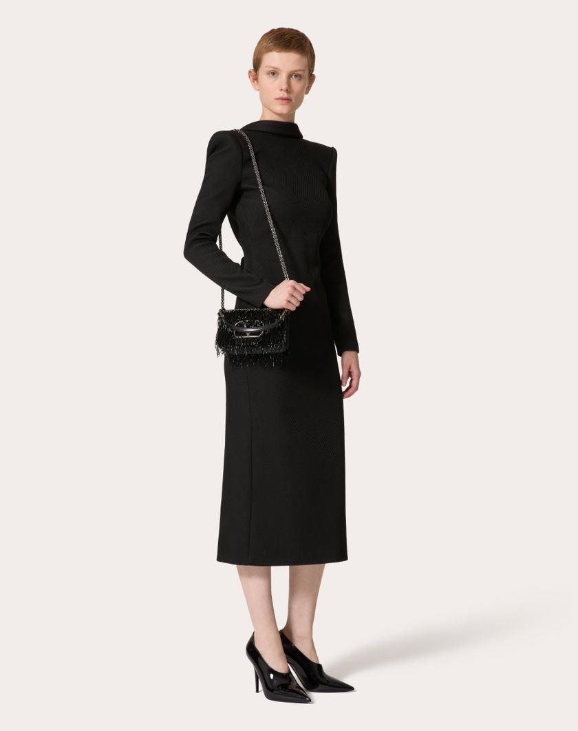 Valentino Handbags Borsa Piccola A Spalla Valentino Garavani Locò Ricamata per Donna in Nero | Valentino IT Online