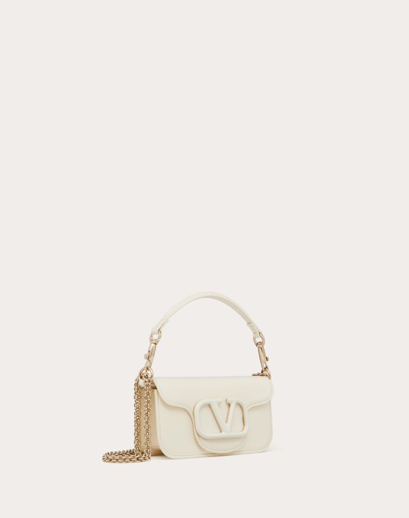 Valentino Handbags Borsa Piccola A Spalla Valentino Garavani Locò In Vitello per Donna in Powder Rose | Valentino IT Saldi