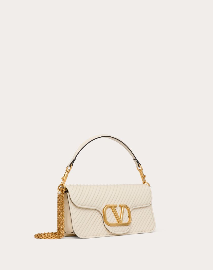 Valentino Handbags Borsa A Spalla Valentino Garavani Locò In Nappa Plissettata per Donna in Nero | Valentino IT Vendita Calda