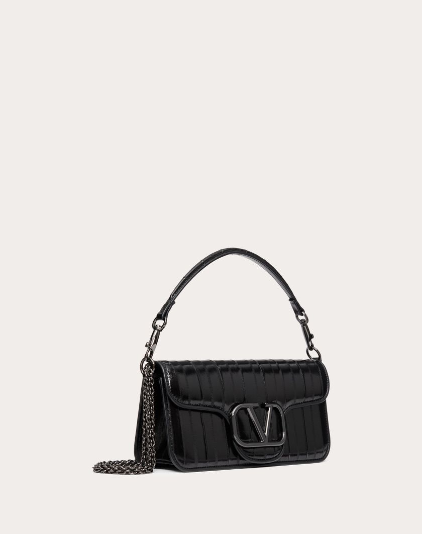 Valentino Handbags Borsa A Spalla Valentino Garavani Locò In Anguilla per Donna in Nero | Valentino IT Saldi Di Fabbrica