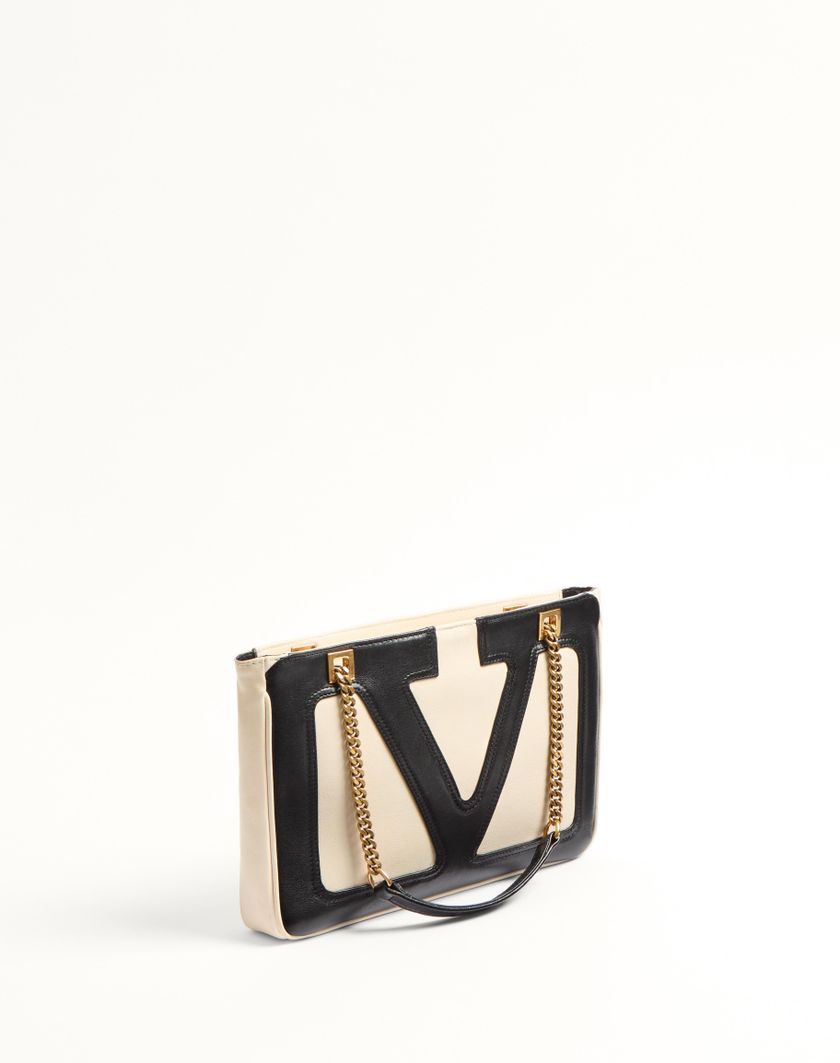 Valentino Handbags Borsa Shopping Piccola Valentino Garavani Viva Superstar In Nappa per Donna in Nero/marrone | Valentino IT Moda
