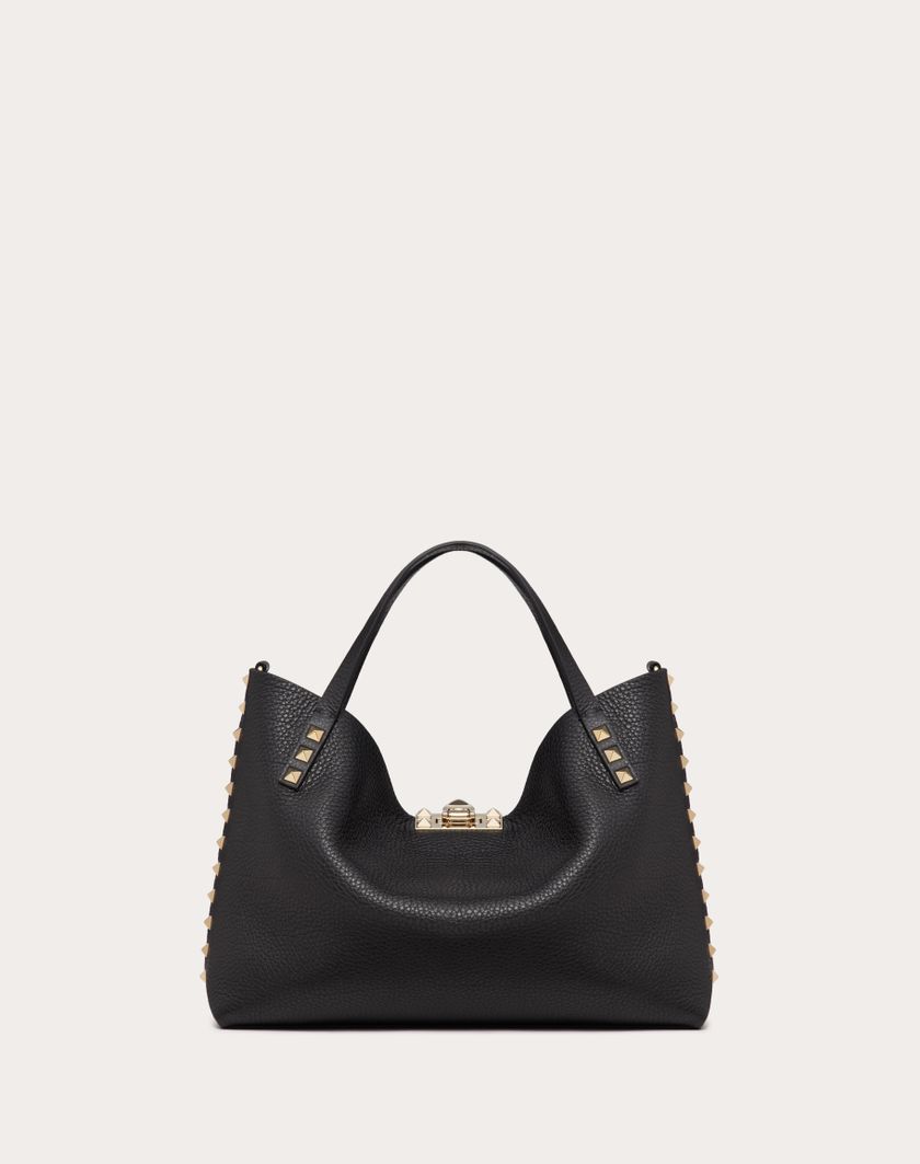 Valentino Handbags Borsa Piccola Rockstud In Vitello Granato Con Fodera A Contrasto per Donna in Moon Taupe/prune | Valentino IT Soddisfazione Garantita