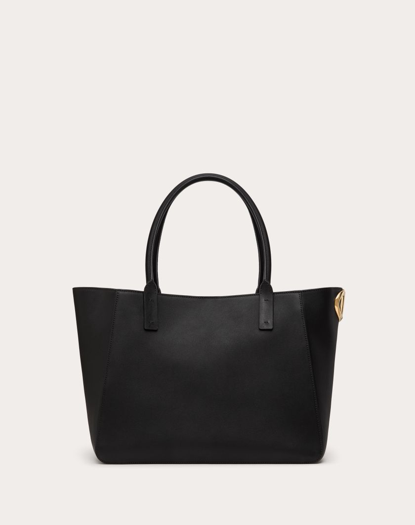 Valentino Handbags Borsa Shopping Vlogo Side In Vitello Nappato per Donna in Tabacco | Valentino IT Sottocosto