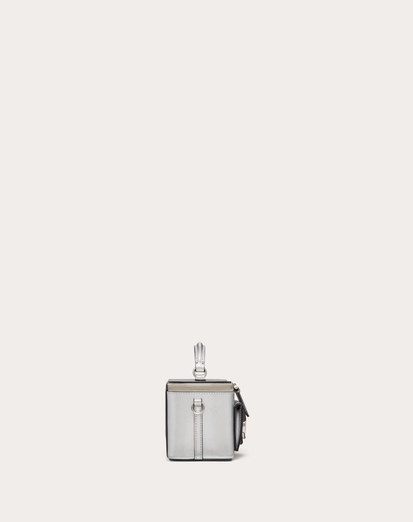 Valentino Handbags Mini Borsa A Mano Locò In Vitello Metallizzato per Donna in Argento | Valentino IT Sconto