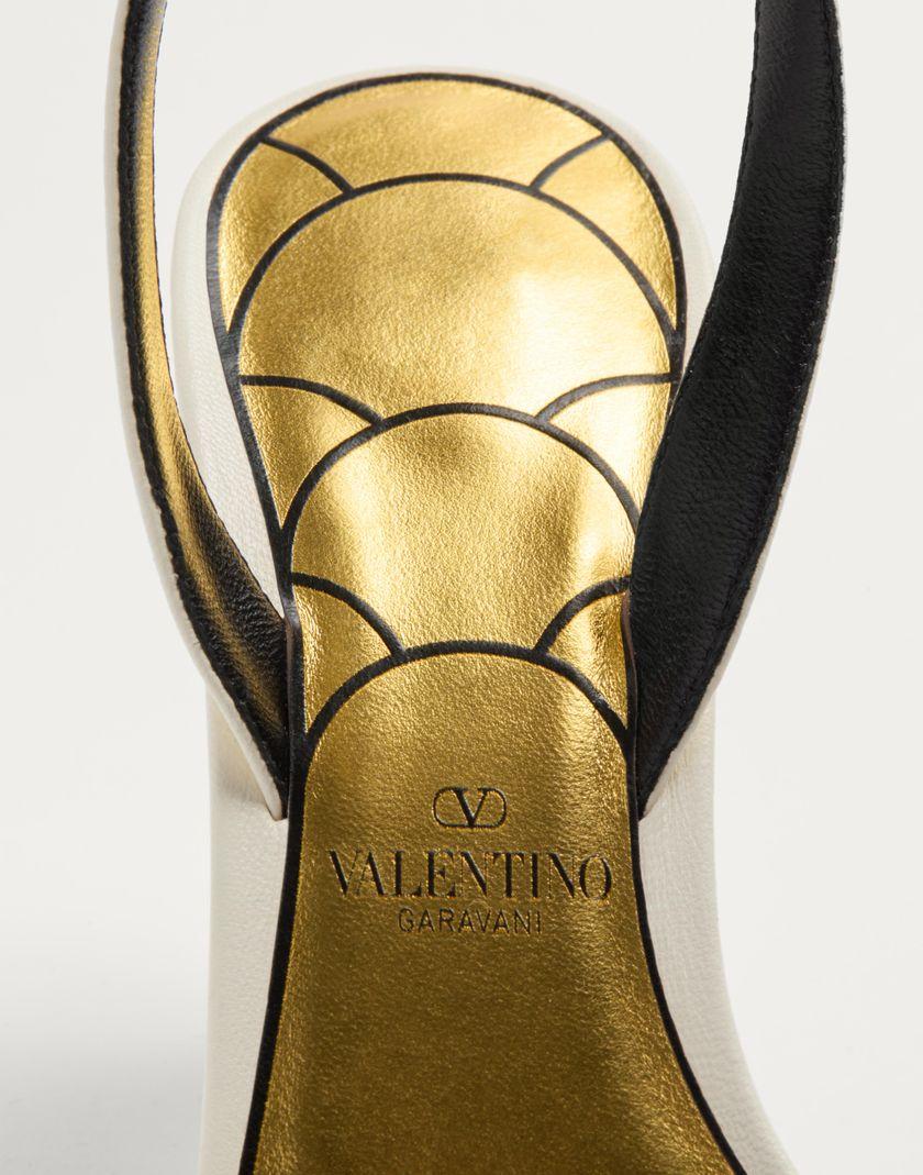 Valentino Handbags Sandalo Ladycrush In Capretto 85mm per Donna in Avorio | Valentino IT In Saldo