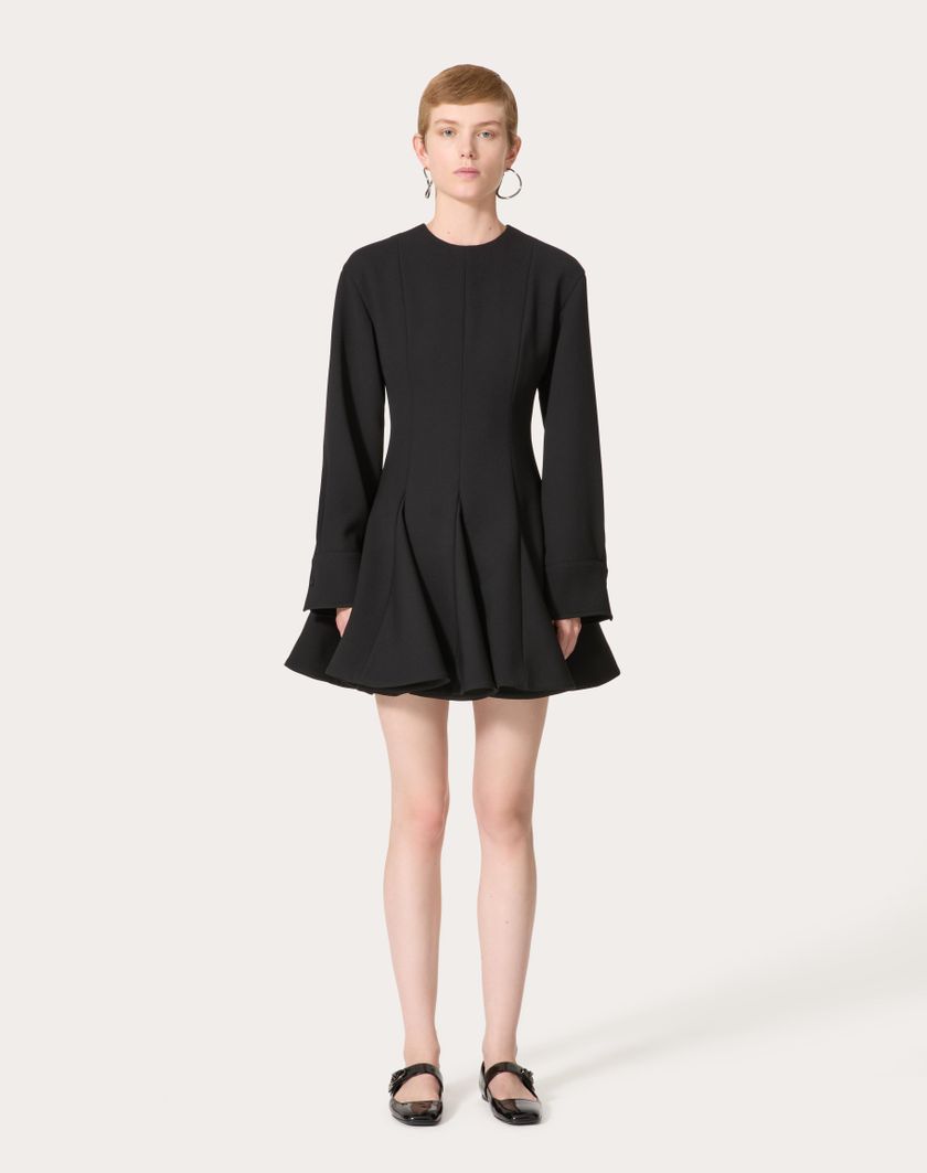 Valentino Handbags Abito Corto In Luxury Crepe per Donna in Nero | Valentino IT Online