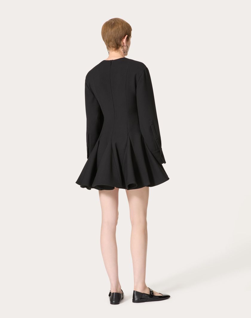 Valentino Handbags Abito Corto In Luxury Crepe per Donna in Nero | Valentino IT Online