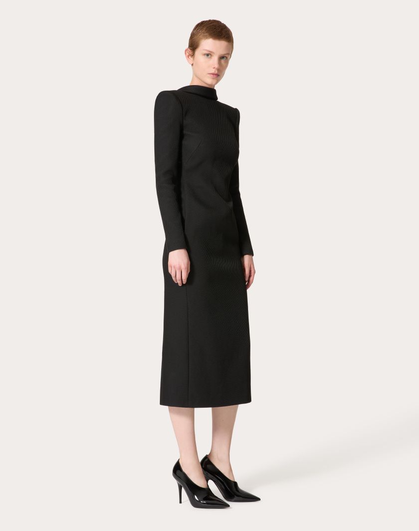 Valentino Handbags Abito Midi per Donna in Nero | Valentino IT Vendita Calda