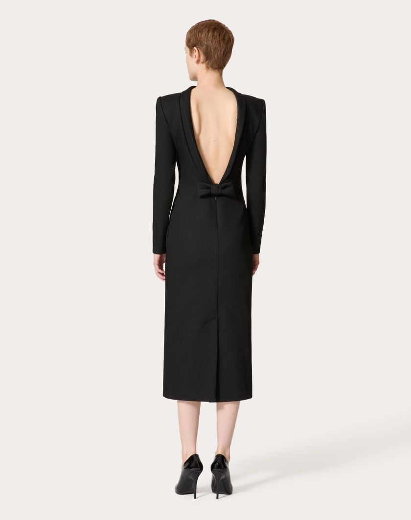 Valentino Handbags Abito Midi per Donna in Nero | Valentino IT Vendita Calda