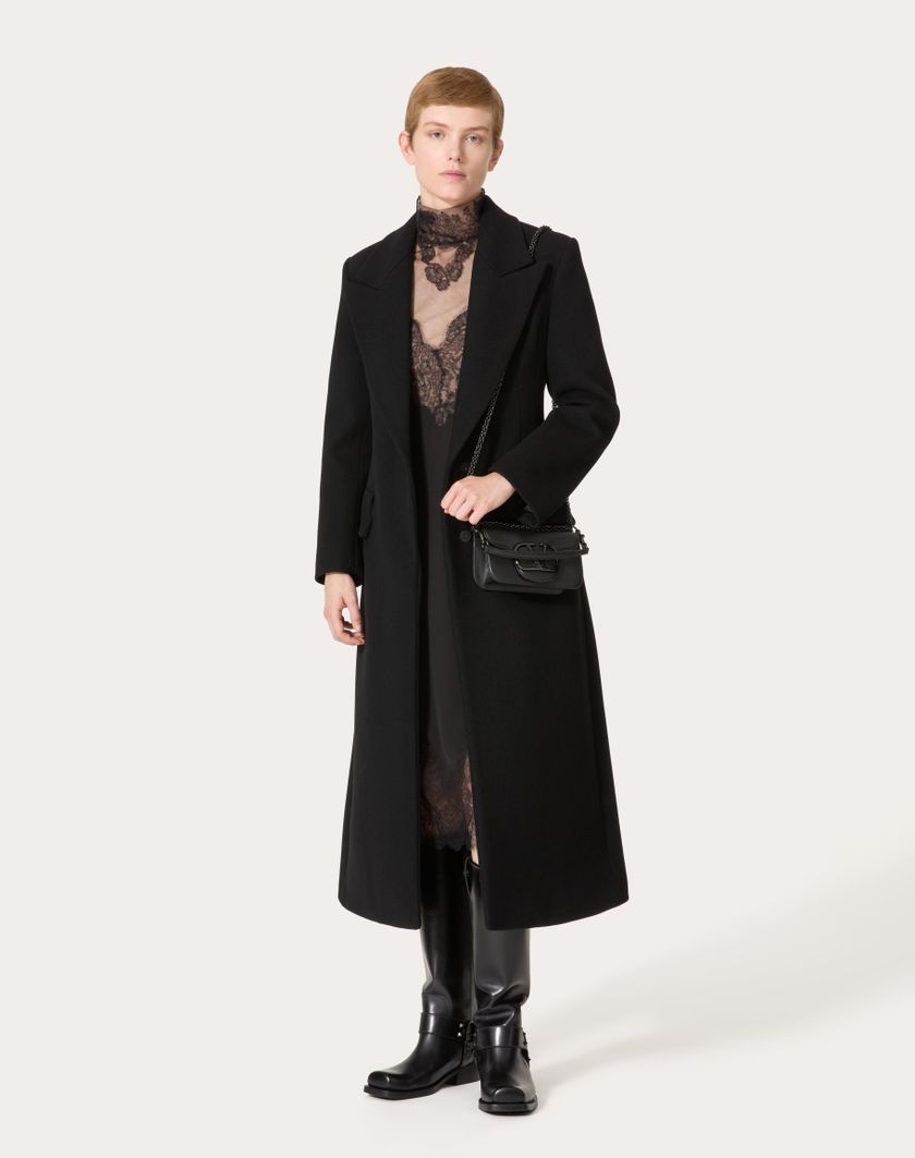 Valentino Handbags Abito Midi per Donna in Nero | Valentino IT Saldi Di Fabbrica