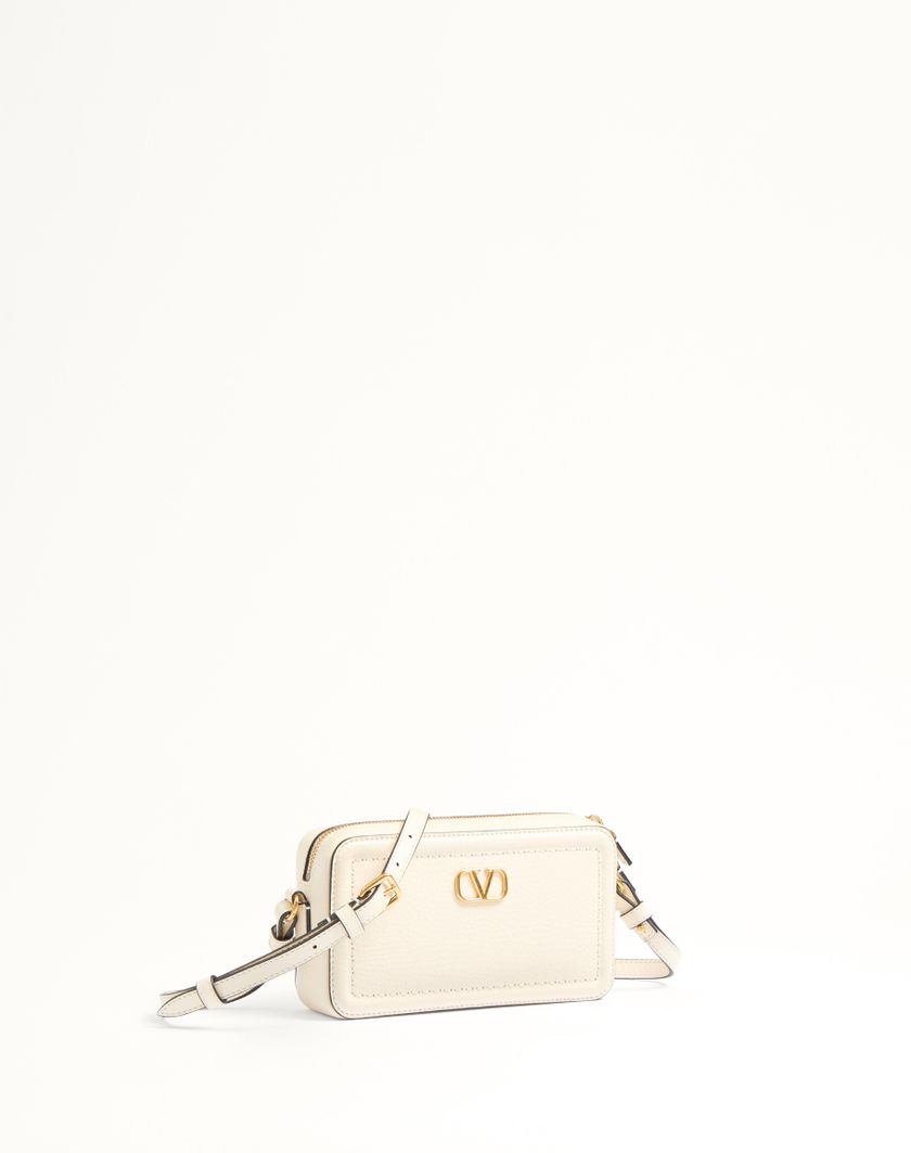 Valentino Handbags Mini Borsa A Tracolla Valentino Garavani Alltime In Vitello Granato per Donna in Mandorla | Valentino IT Nuovo