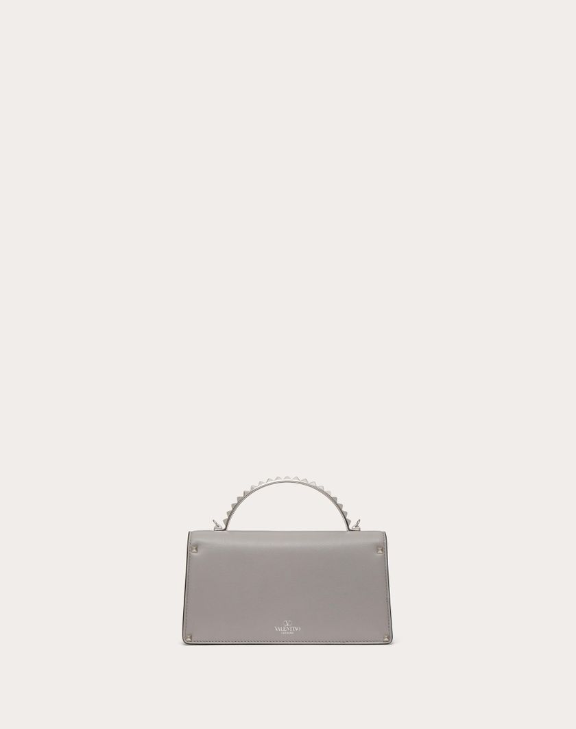 Valentino Handbags Mini Borsa A Mano Rockstud In Vitello per Donna in Grigio | Valentino IT Vendita