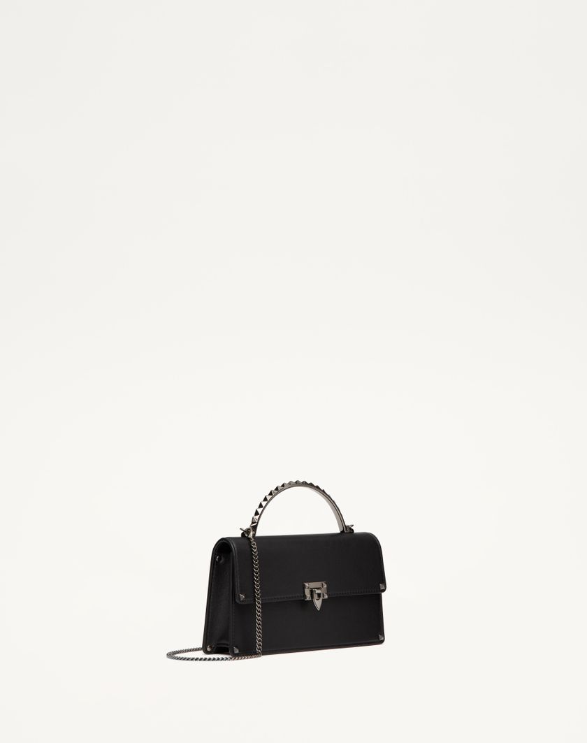 Valentino Handbags Mini Borsa A Mano Rockstud In Vitello per Donna in Nero | Valentino IT Spedizione Gratuita