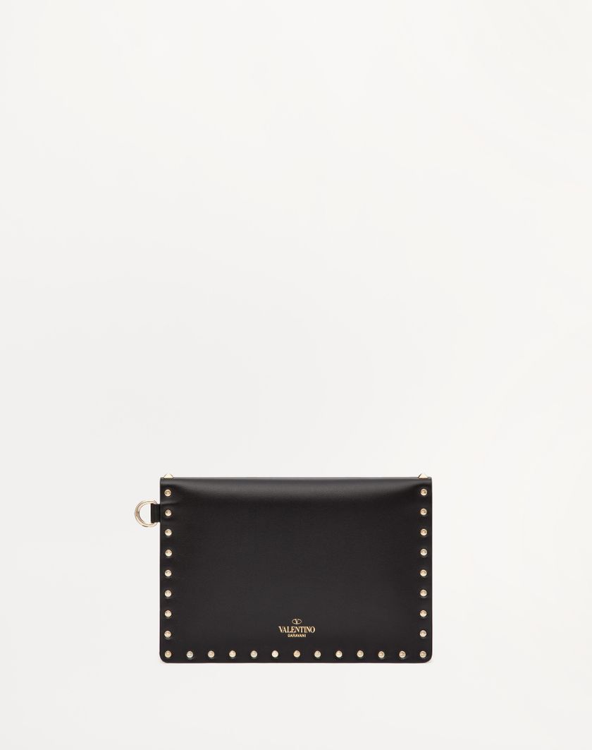 Valentino Handbags Pouch Rockstud In Vitello per Donna in Poudre | Valentino IT Fino Al -60%