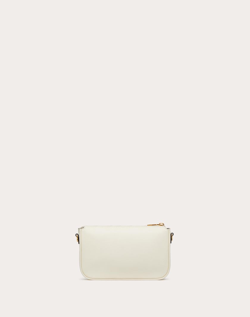 Valentino Handbags Mini Borsa Con Tracolla Vlogo Signature In Vitello per Donna in Avorio | Valentino IT Offerta