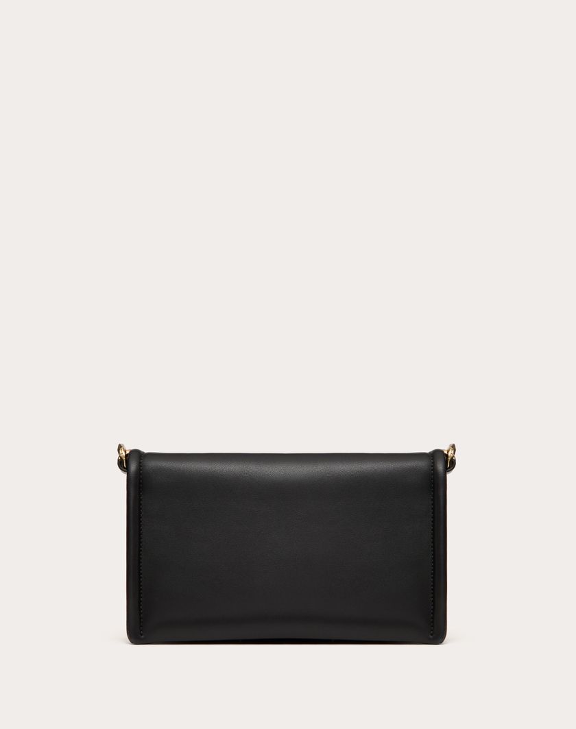 Valentino Handbags Clutch Vlogo Chain In Nappa Con Catena per Donna in Rosso Scuro | Valentino IT Outlet
