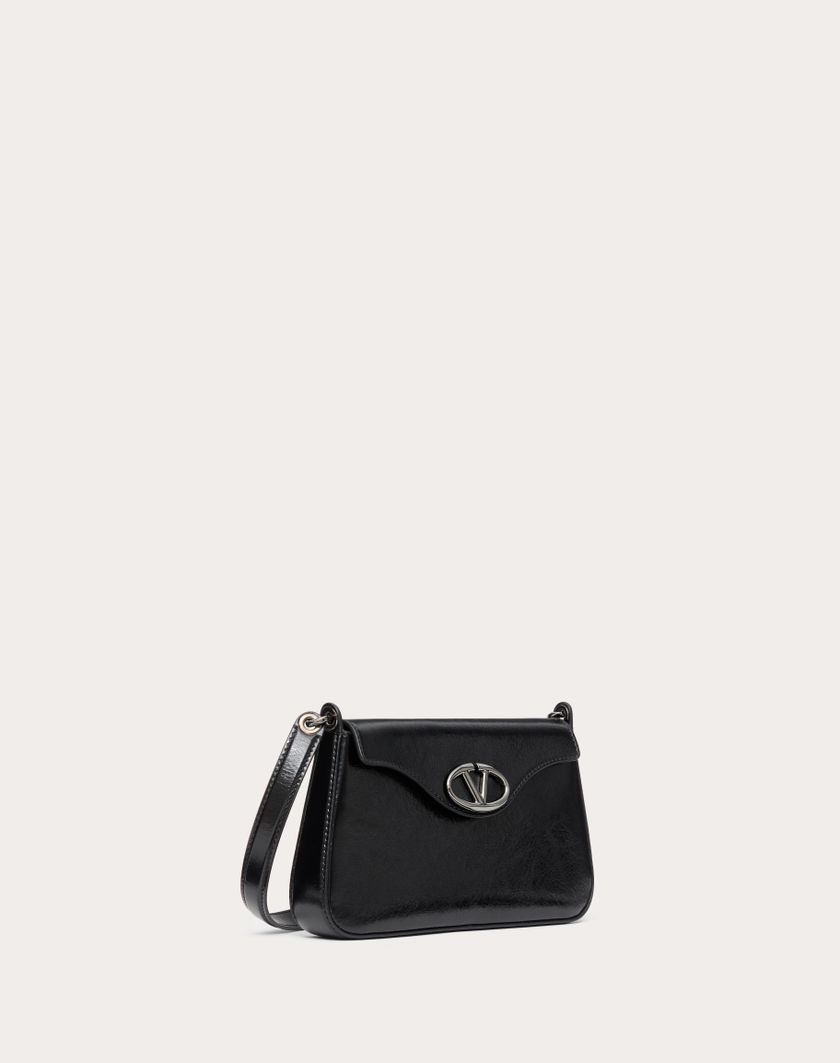 Valentino Handbags Mini Borsa A Tracolla Vlogo The Bold Edition In Vitello Lucido per Donna in Nero | Valentino IT In Vendita