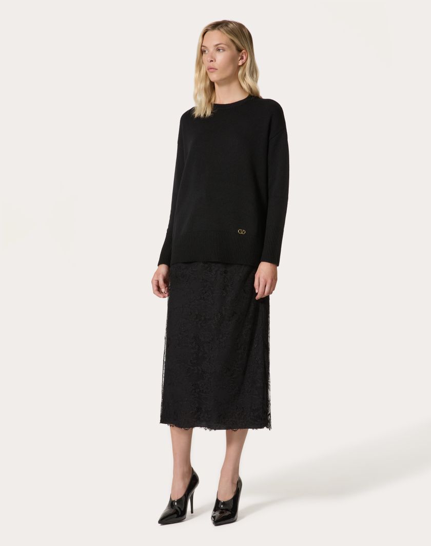 Valentino Handbags Gonna Midi per Donna in Nero | Valentino IT Italia