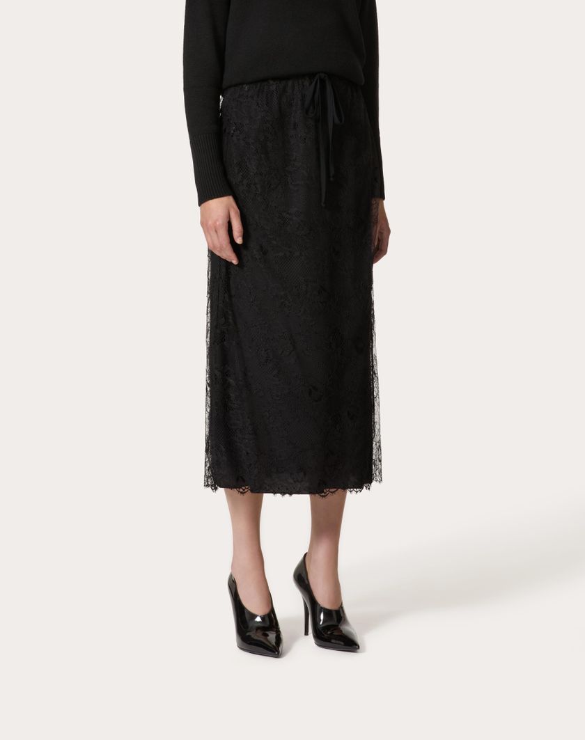 Valentino Handbags Gonna Midi per Donna in Nero | Valentino IT Italia