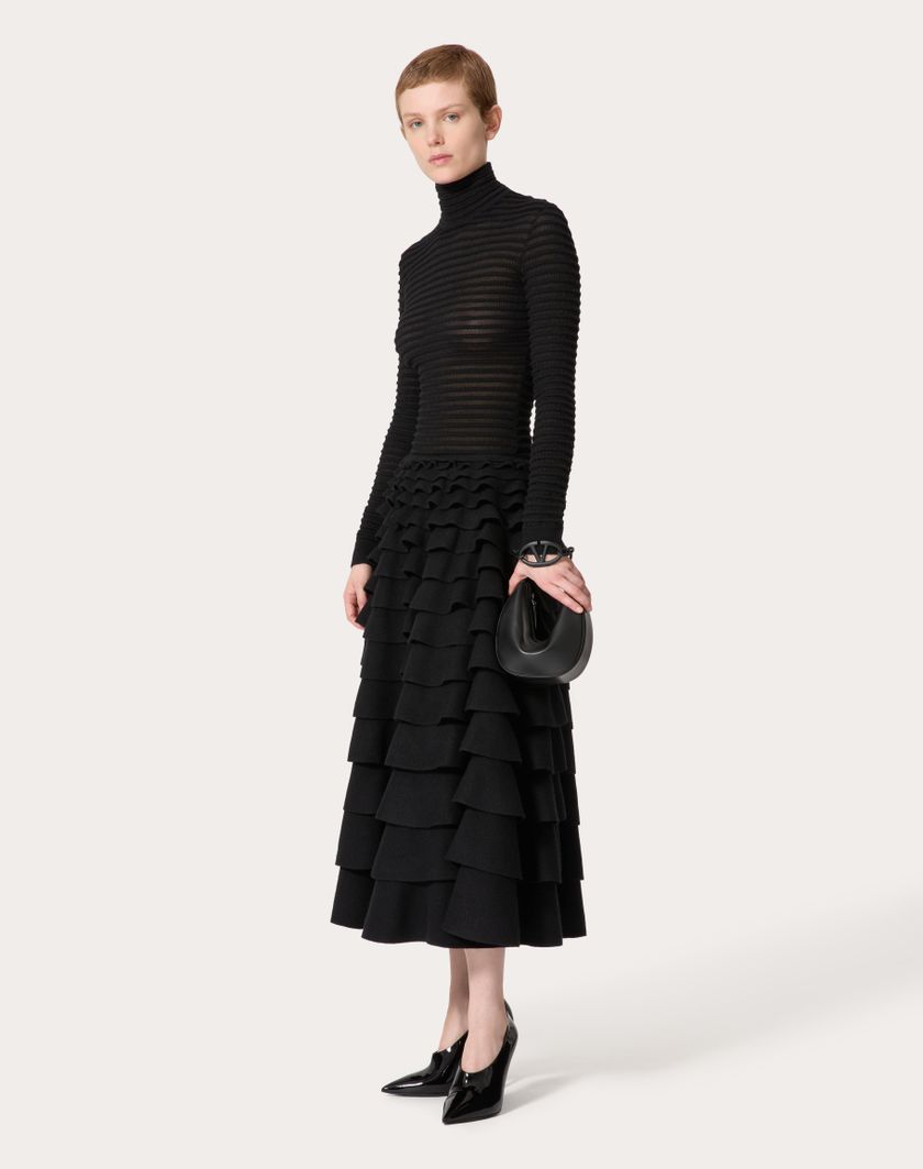 Valentino Handbags Maglia In Viscosa E Lana per Donna in Nero | Valentino IT Vendita