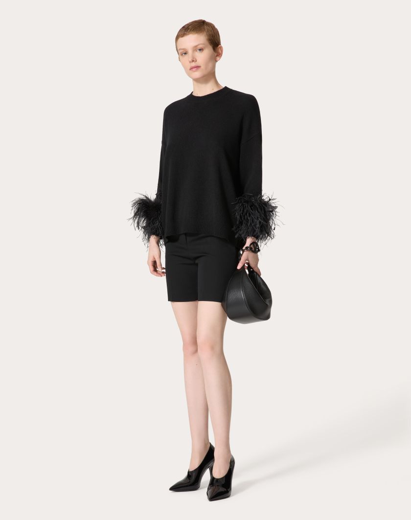 Valentino Handbags Bermuda In Grisaille per Donna in Nero | Valentino IT Qualità Garantita