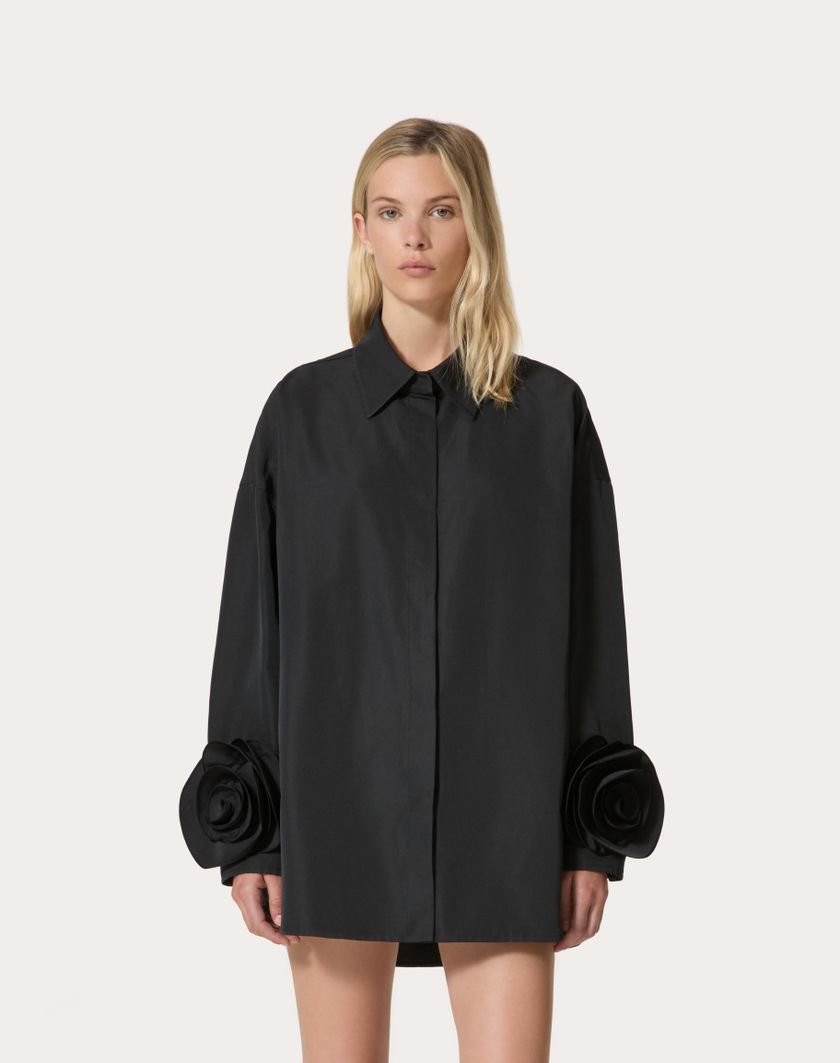 Valentino Handbags Giubbino In Micro Faille per Donna in Nero | Valentino IT Consegna Veloce