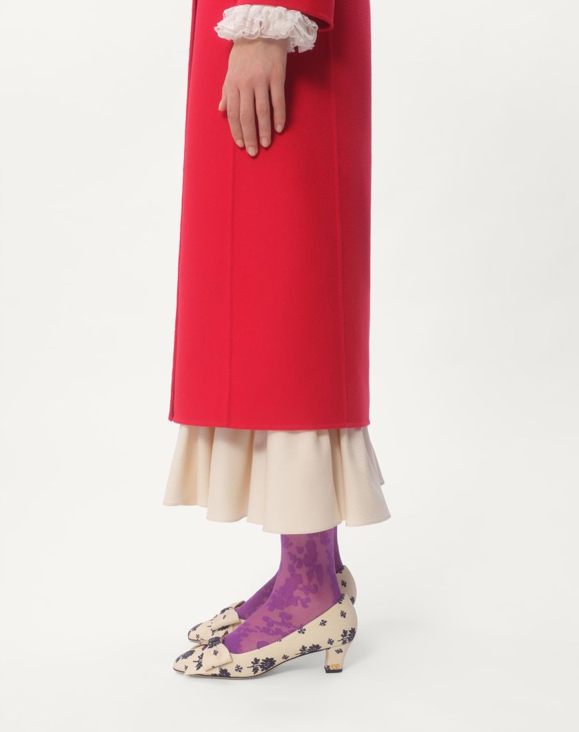 Valentino Handbags Cappotto In Compact Drap per Donna in Rosso | Valentino IT Sconto