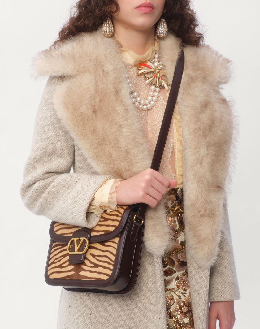 Valentino Handbags Borsa A Spalla Valentino Garavani 9to5 In Vitello Effetto Pony Animalier per Donna in Marrone | Valentino IT Saldi Di Fabbrica